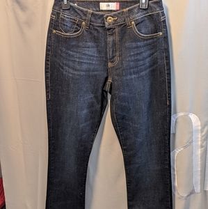 CAbi Dark Wash High Straight Jeans #3386